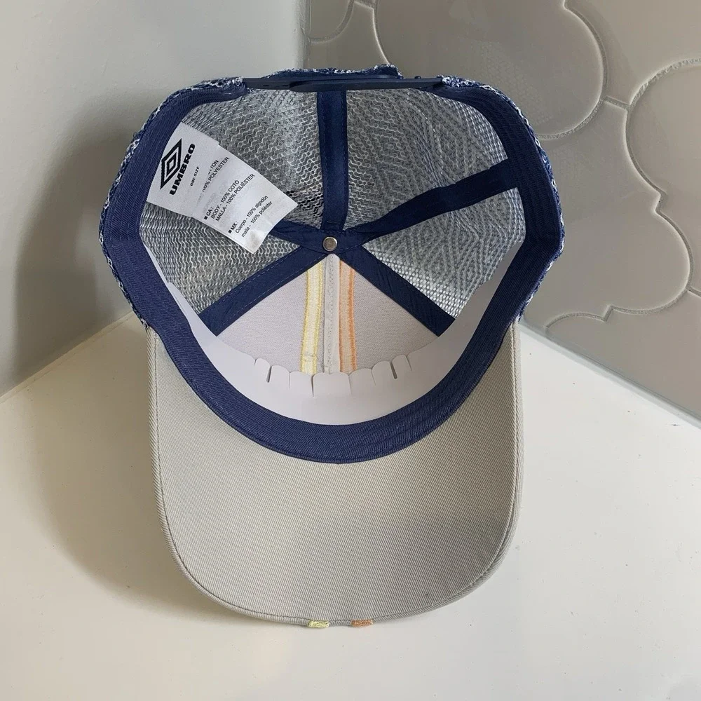 Umbro Monogram Gray Adjustable Trucker Snapback Hat Cap OSFM